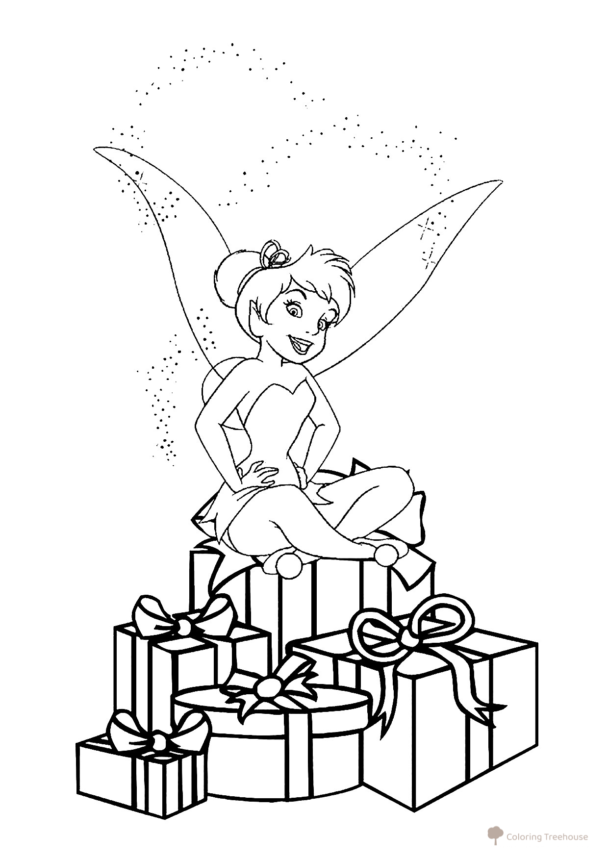 Fairy Din-Din Coloring Page for New Year free printable New Year Coloring Pages for Kids coloring page
