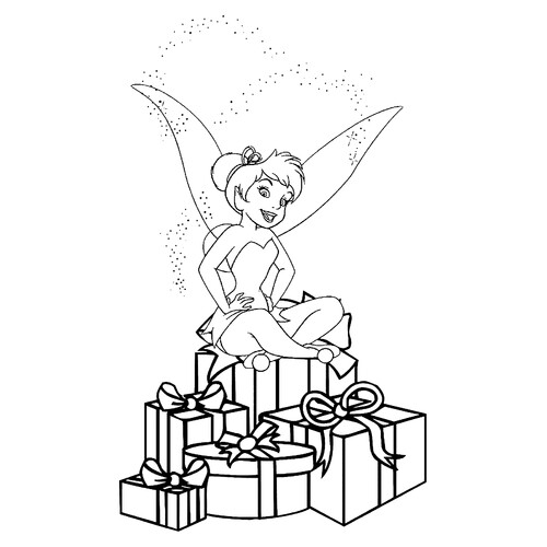 Fairy Din-Din Coloring Page for New Year free printable New Year Coloring Pages for Kids coloring page