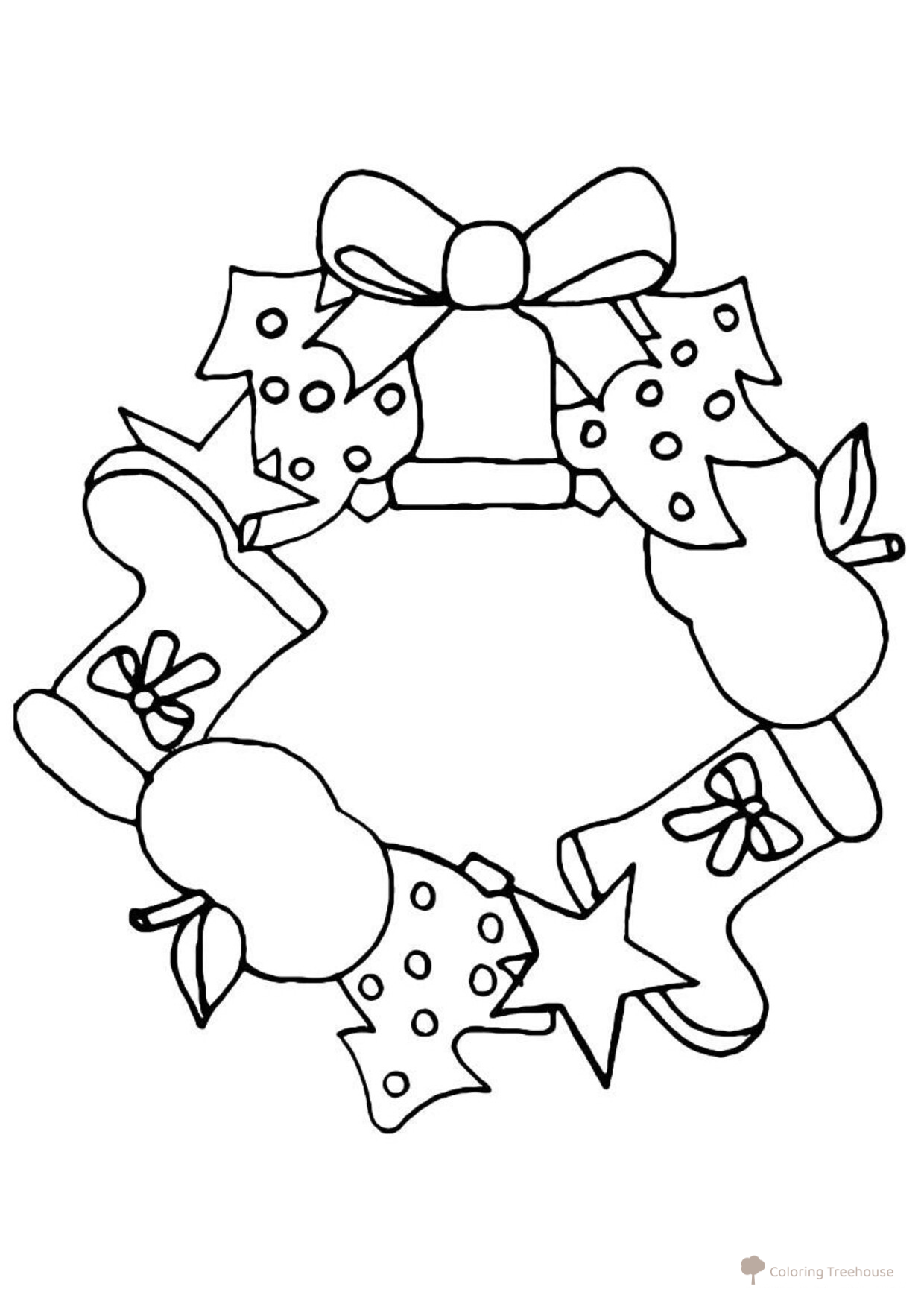 New Year Ornament Coloring Page free printable New Year Coloring Pages for Kids coloring page