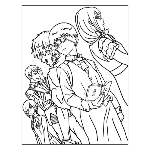 Página para colorear «Vurdalak de Tokio» dibujo para colorear gratis de Páginas para colorear de anime