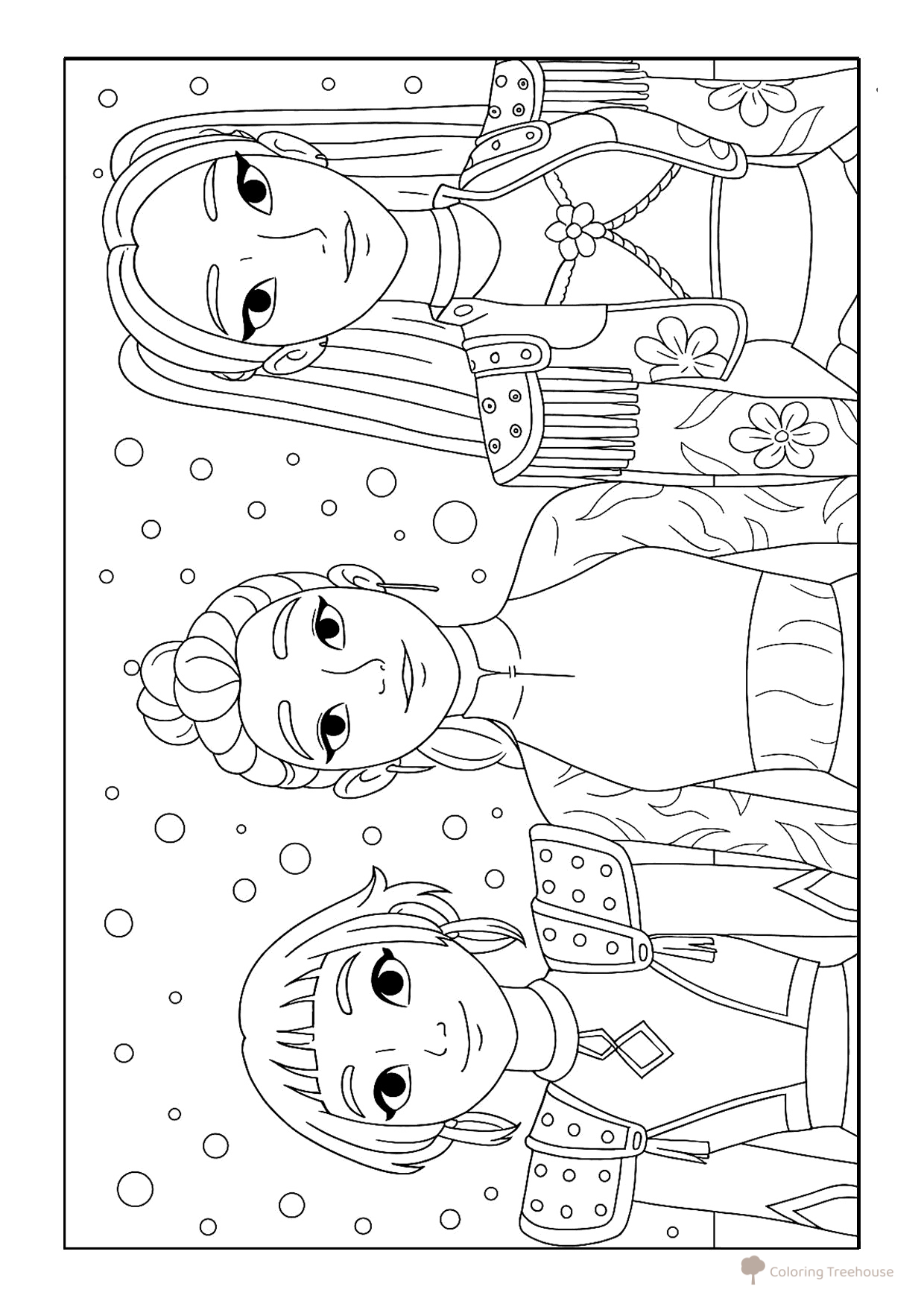 Página para colorear «Hantriks vencieron a los demonios» dibujo para colorear gratis de Páginas para colorear de Hantrix — Cazadoras de demonios K-pop