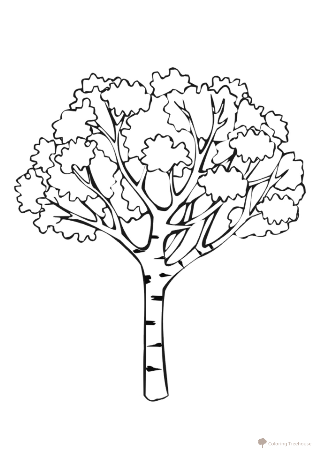Página para colorear: Árbol en otoño dibujo para colorear gratis de Páginas para colorear: Otoño