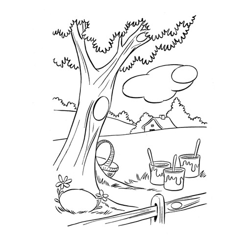 Encuentra y colorea huevos de Pascua dibujo para colorear gratis de Pascua — páginas para colorear
