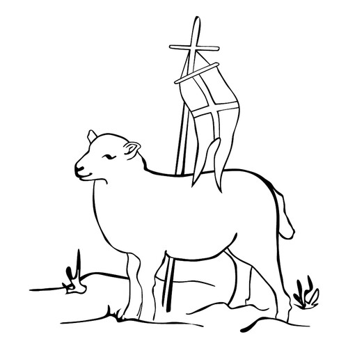 Easter Lamb Coloring Page free printable Easter Coloring Pages coloring page