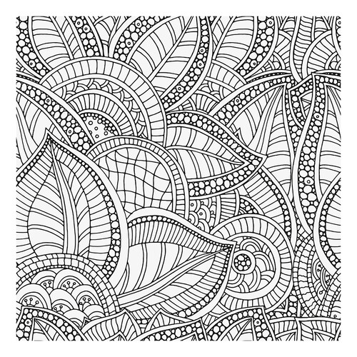 Anti-Stress Paisley Coloring Page free printable Anti-Stress Coloring Pages coloring page