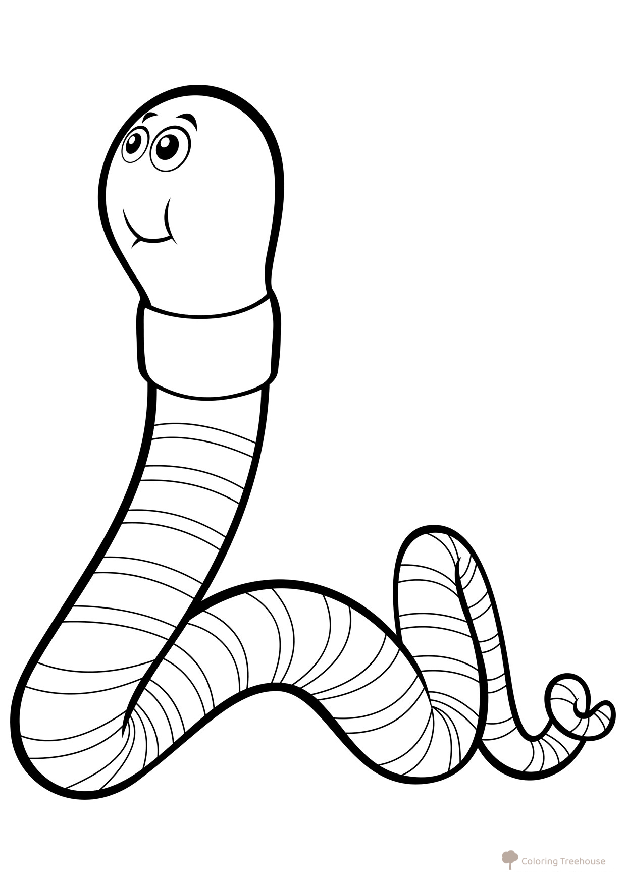 Max the Worm Coloring Page free printable Maya the Bee Coloring Pages coloring page
