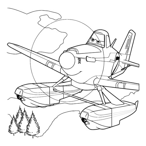 Air Rescue Dusty Coloring Page free printable Planes: Fire and Rescue Coloring Pages coloring page