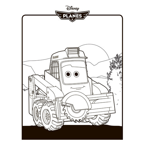 Blackout Coloring Page free printable Planes: Fire and Rescue Coloring Pages coloring page