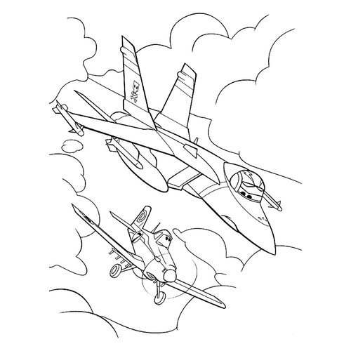 Bravo and Dasti Coloring Page free printable Planes: Fire and Rescue Coloring Pages coloring page