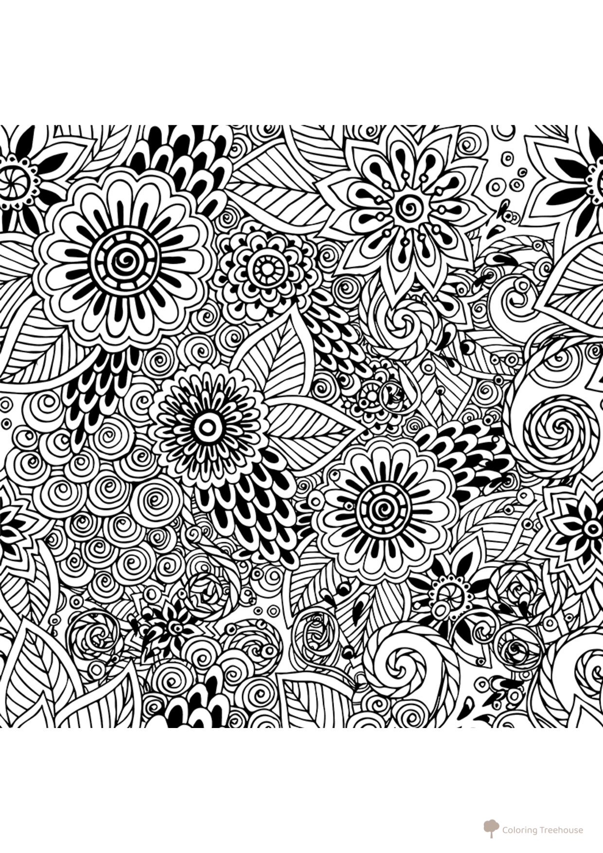 East Anti-Stress Coloring Pages free printable Anti-Stress Coloring Pages coloring page