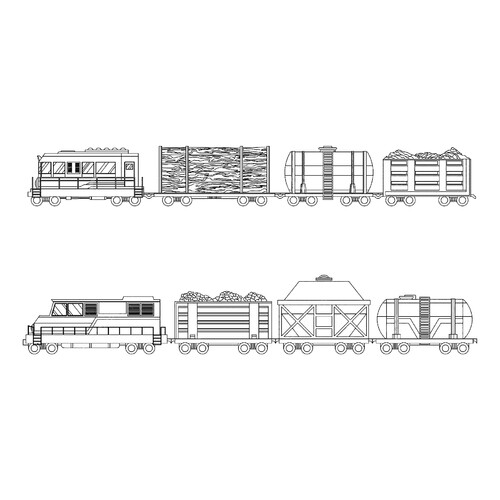 Freight Train Coloring Page free printable Train, Locomotive, and Electric Train Coloring Pages coloring page