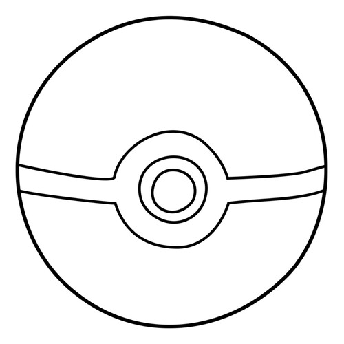 Página para colorear: Pokébola dibujo para colorear gratis de Pokemon Coloring Pages
