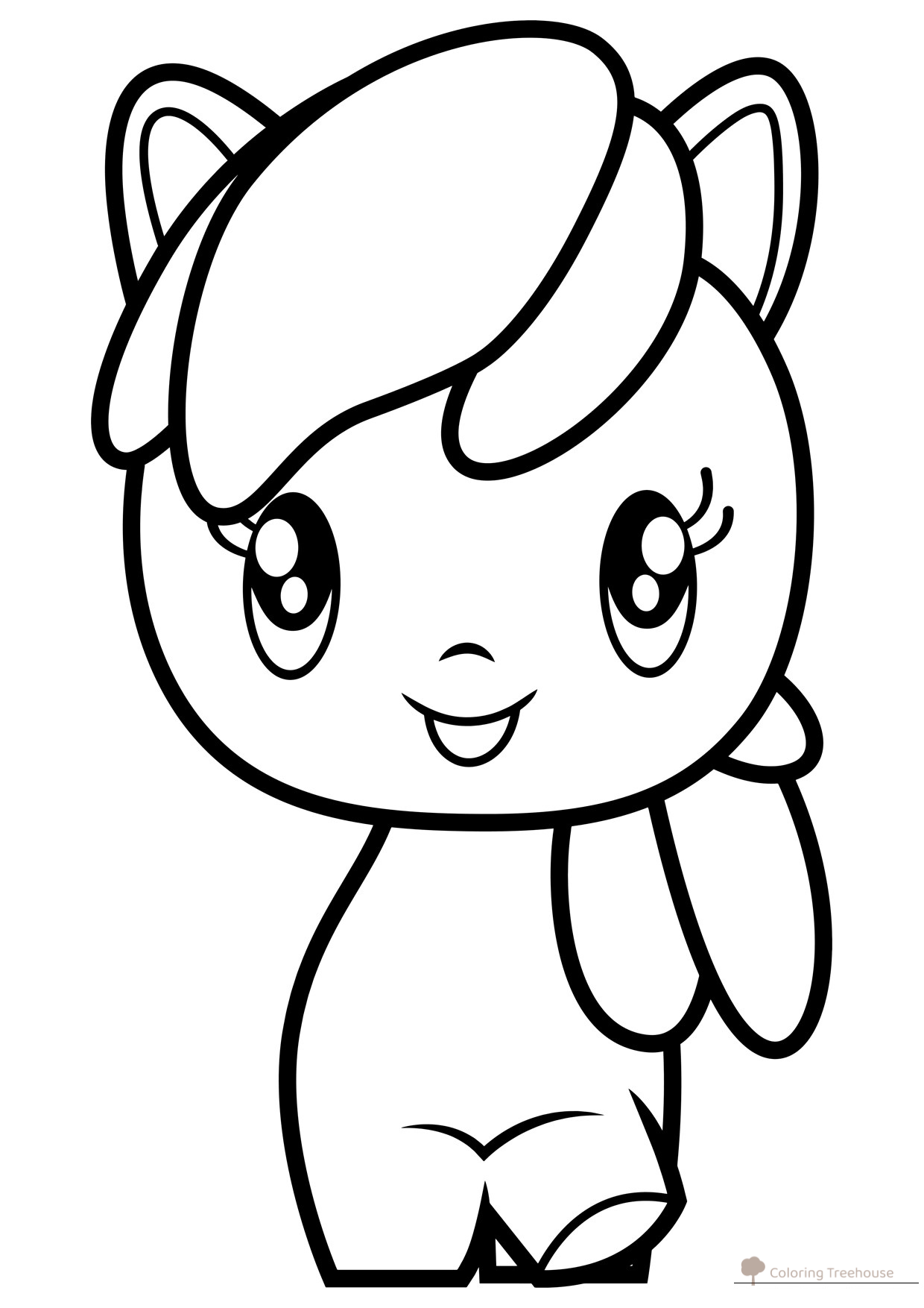 Página para colorear Ponieshka Chirili dibujo para colorear gratis de Poniashki adorables de My Little Pony: páginas para colorear