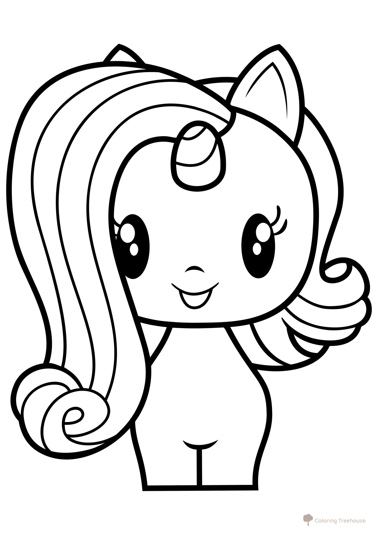 Páginas para colorear de la pony Starlight Glimmer dibujo para colorear gratis de Poniashki adorables de My Little Pony: páginas para colorear