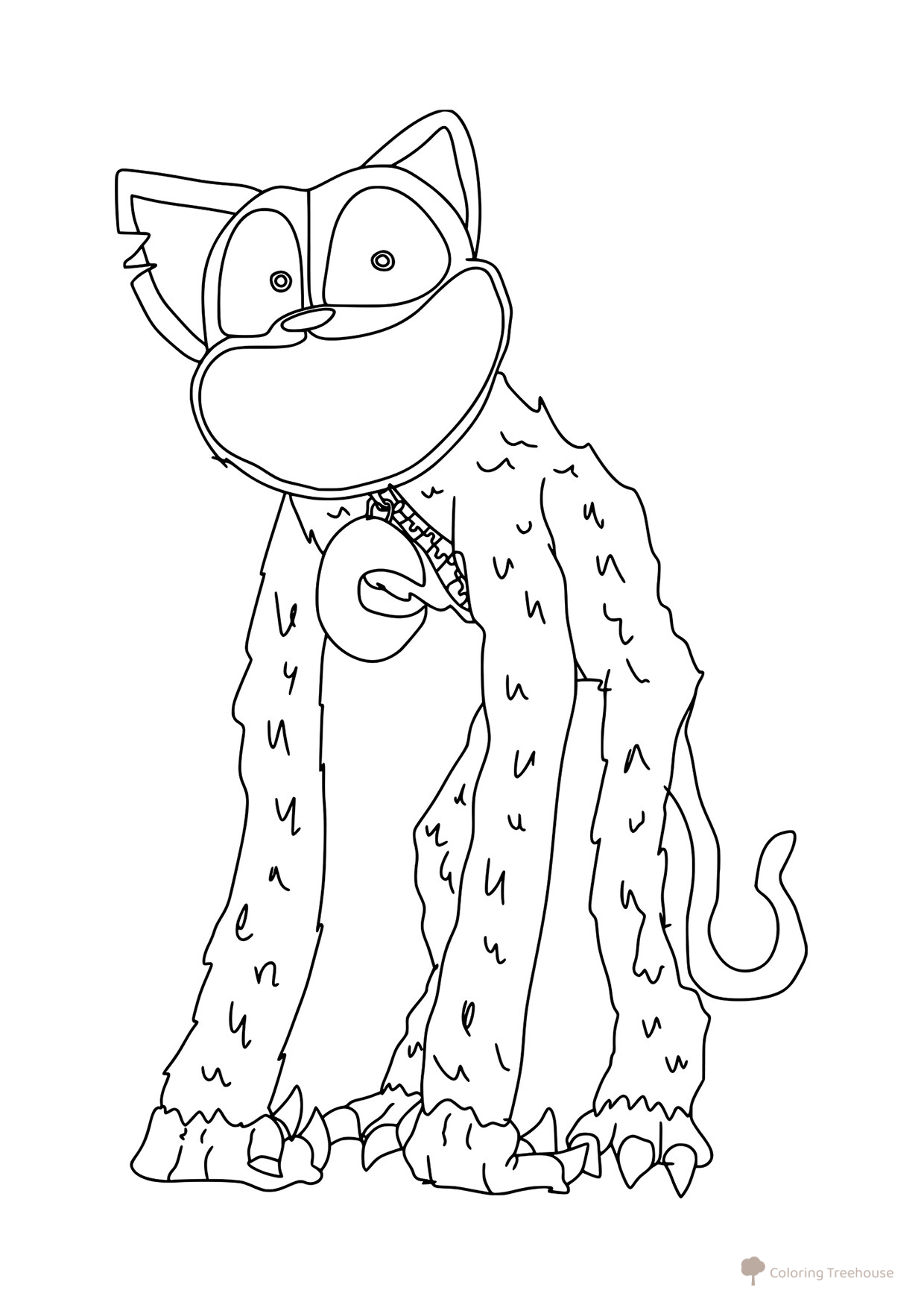 Página para colorear «Gato-Dremot» dibujo para colorear gratis de Páginas para colorear de Poppy Playtime