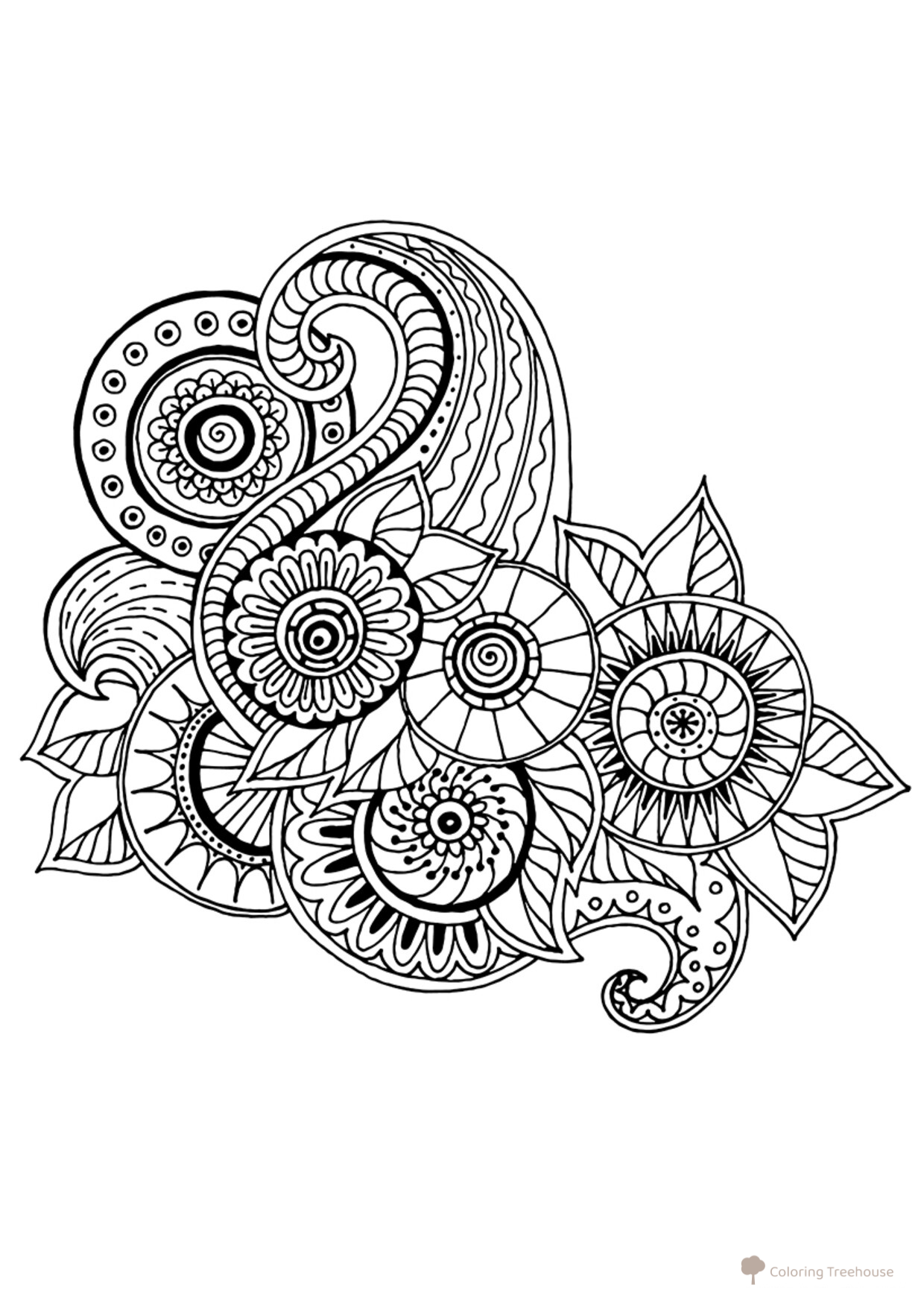Página para colorear 'Art-terapia: En la cresta de la ola' dibujo para colorear gratis de Art Therapy Coloring Pages