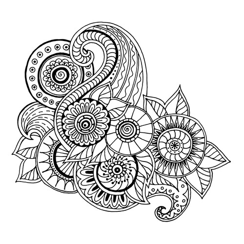 Página para colorear 'Art-terapia: En la cresta de la ola' dibujo para colorear gratis de Art Therapy Coloring Pages