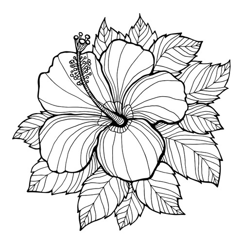Lonely Flower Art Therapy Coloring Page free printable Art Therapy Coloring Pages coloring page