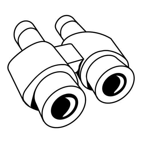 Página para colorear: Binoculares dibujo para colorear gratis de Páginas para colorear de objetos del hogar y vajilla