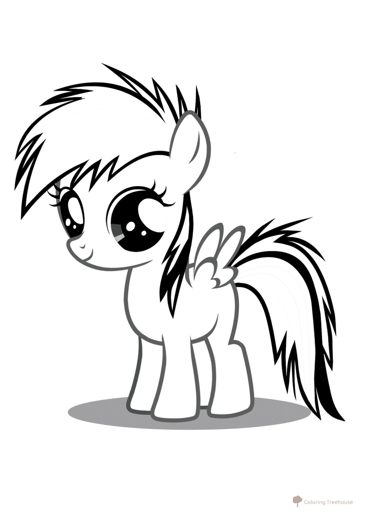 Princess Pony Coloring Page free printable Princess Coloring Pages coloring page