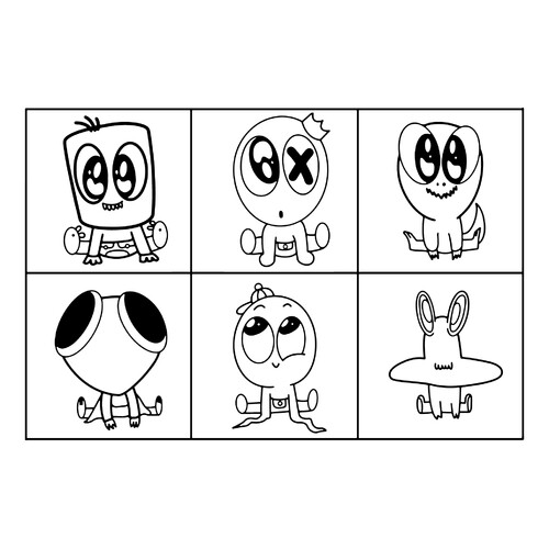 Chibi Rainbow Friends Coloring Page free printable Rainbow Friends Coloring Pages coloring page