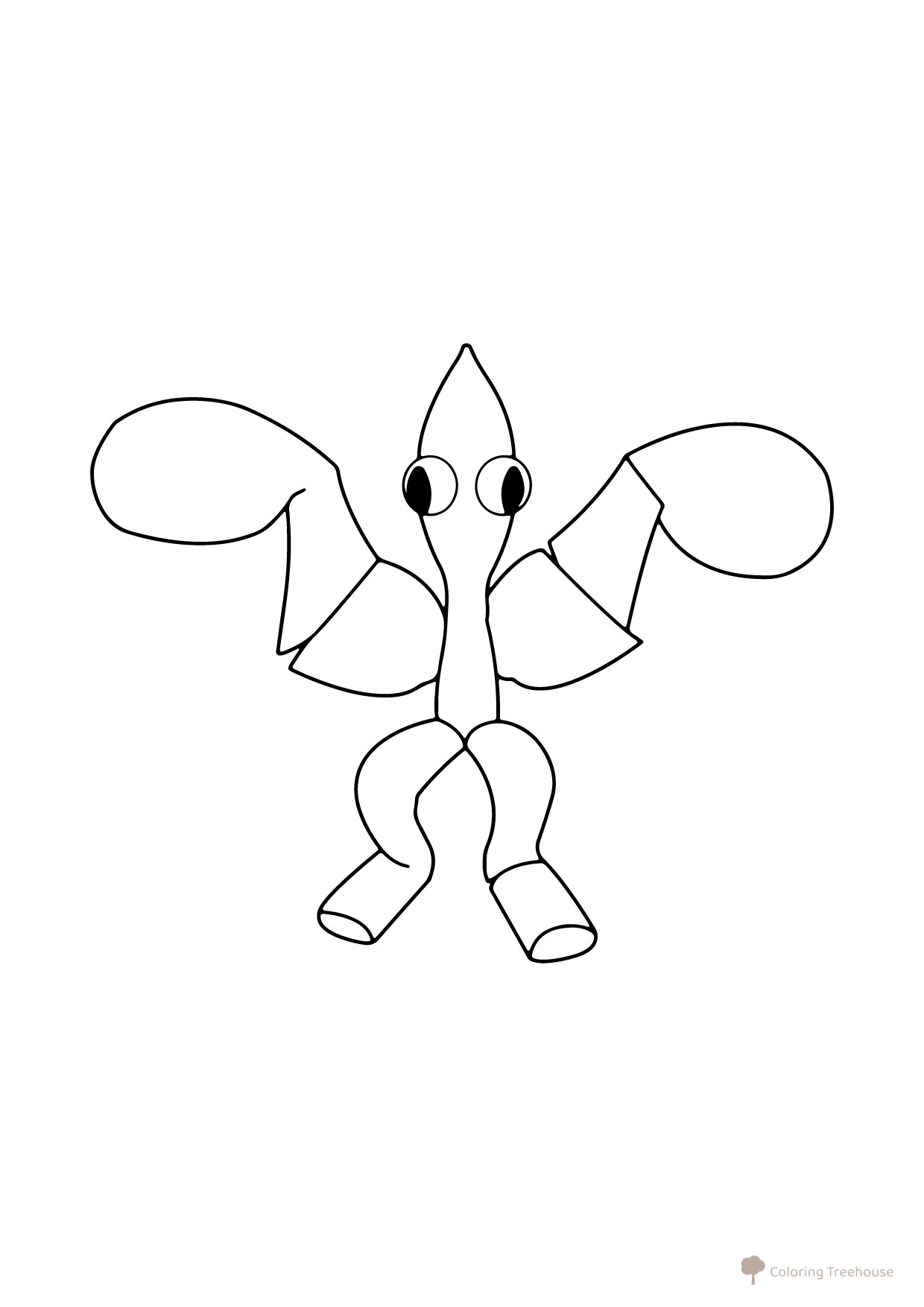 Página para colorear de Goluboy de "Amigos Arcoíris" dibujo para colorear gratis de Páginas para colorear de Rainbow Friends