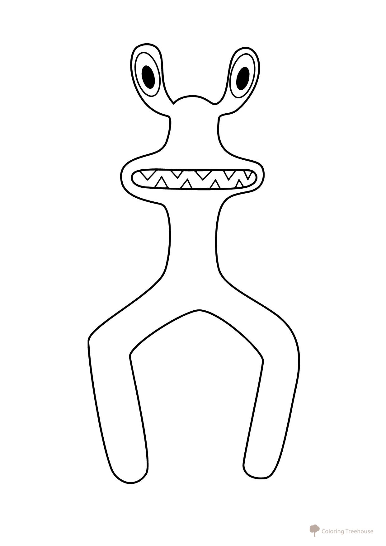 Página para colorear: Rosita de "Amigos Arcoíris" dibujo para colorear gratis de Páginas para colorear de Rainbow Friends