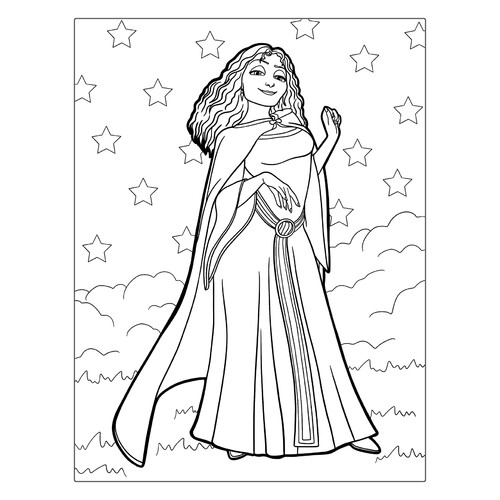 Página para colorear «Matyushka Hotel» dibujo para colorear gratis de Páginas para colorear de Rapunzel