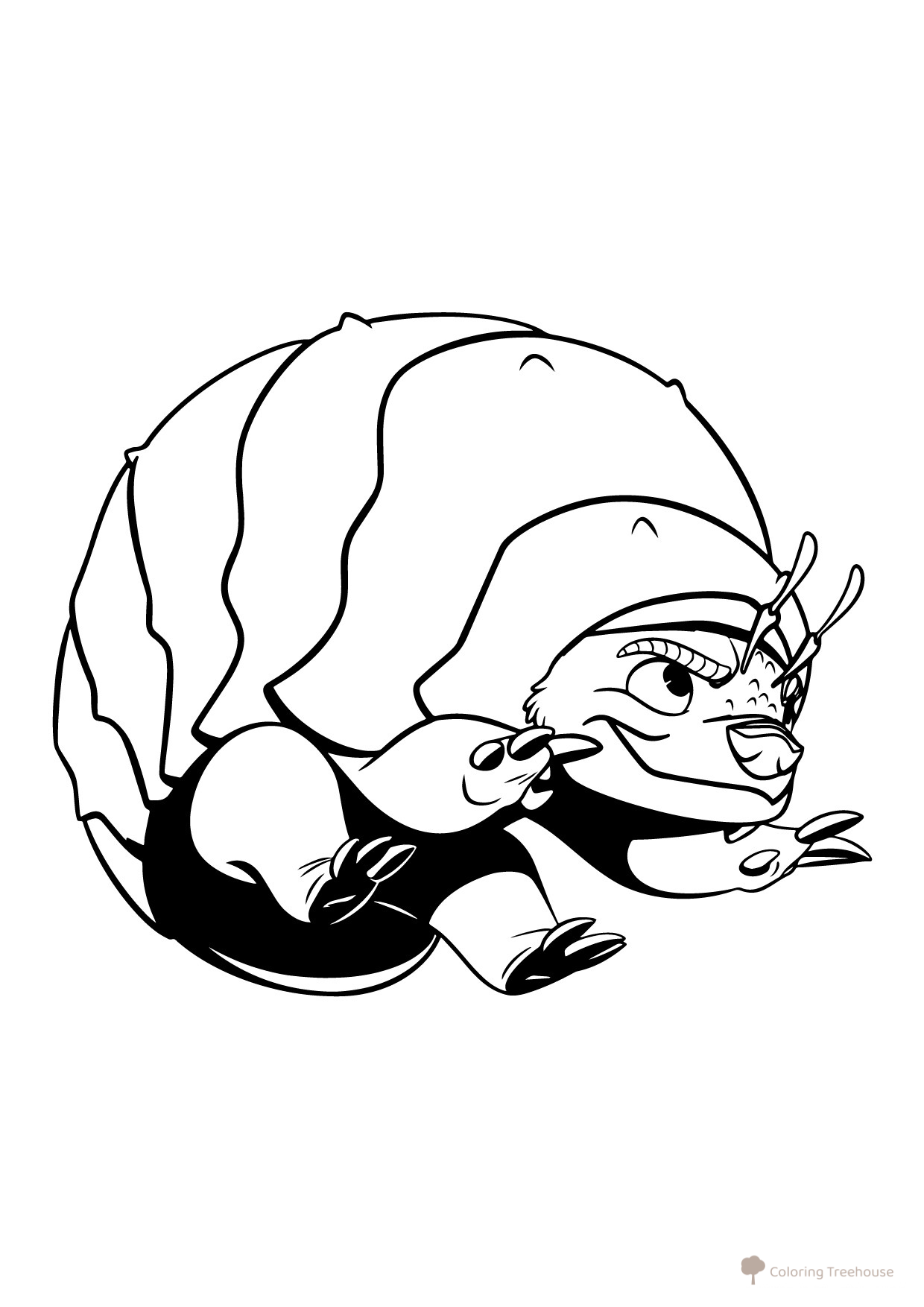 Página para colorear: Tut Tuk de "Raya y el último dragón" dibujo para colorear gratis de Páginas para colorear de Raya y el último dragón