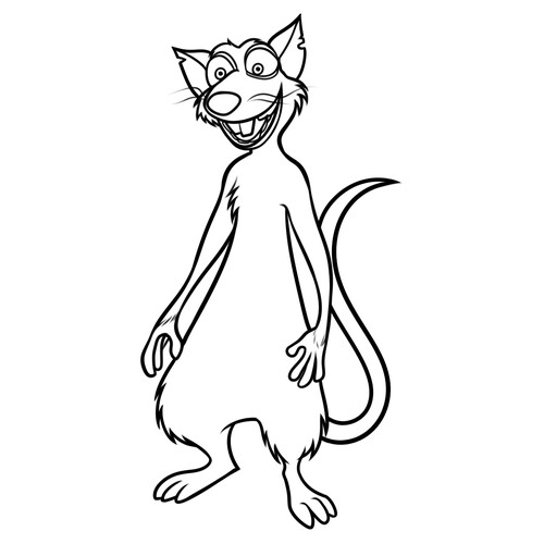 Página para colorear de Buddy dibujo para colorear gratis de Páginas para colorear de la película «Реальная белка»