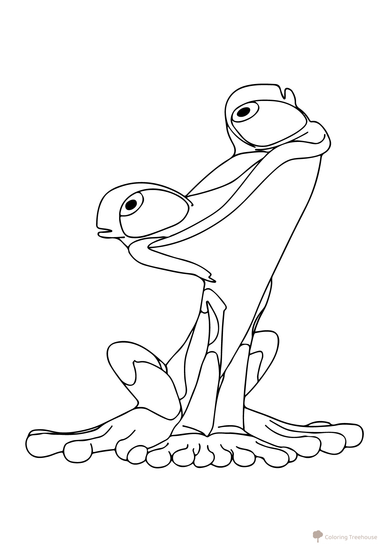 Gabi — rana arbórea (lámina para colorear) dibujo para colorear gratis de Páginas para colorear de Rio 2