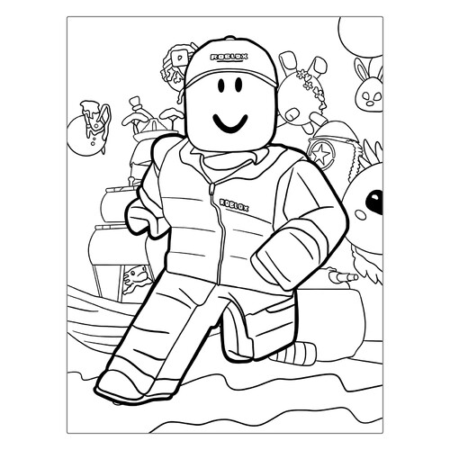 Página para colorear «Roblox Skin» dibujo para colorear gratis de Páginas para colorear de Roblox