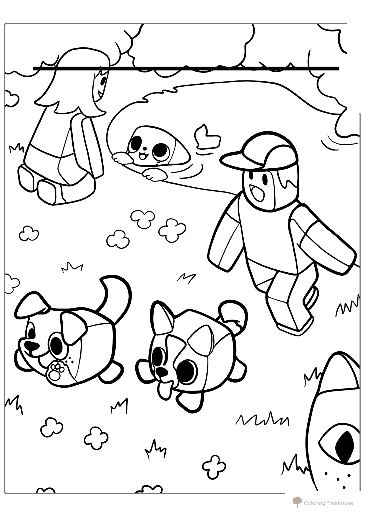 Página para colorear «Simulador de mascotas Roblox» dibujo para colorear gratis de Páginas para colorear de Roblox
