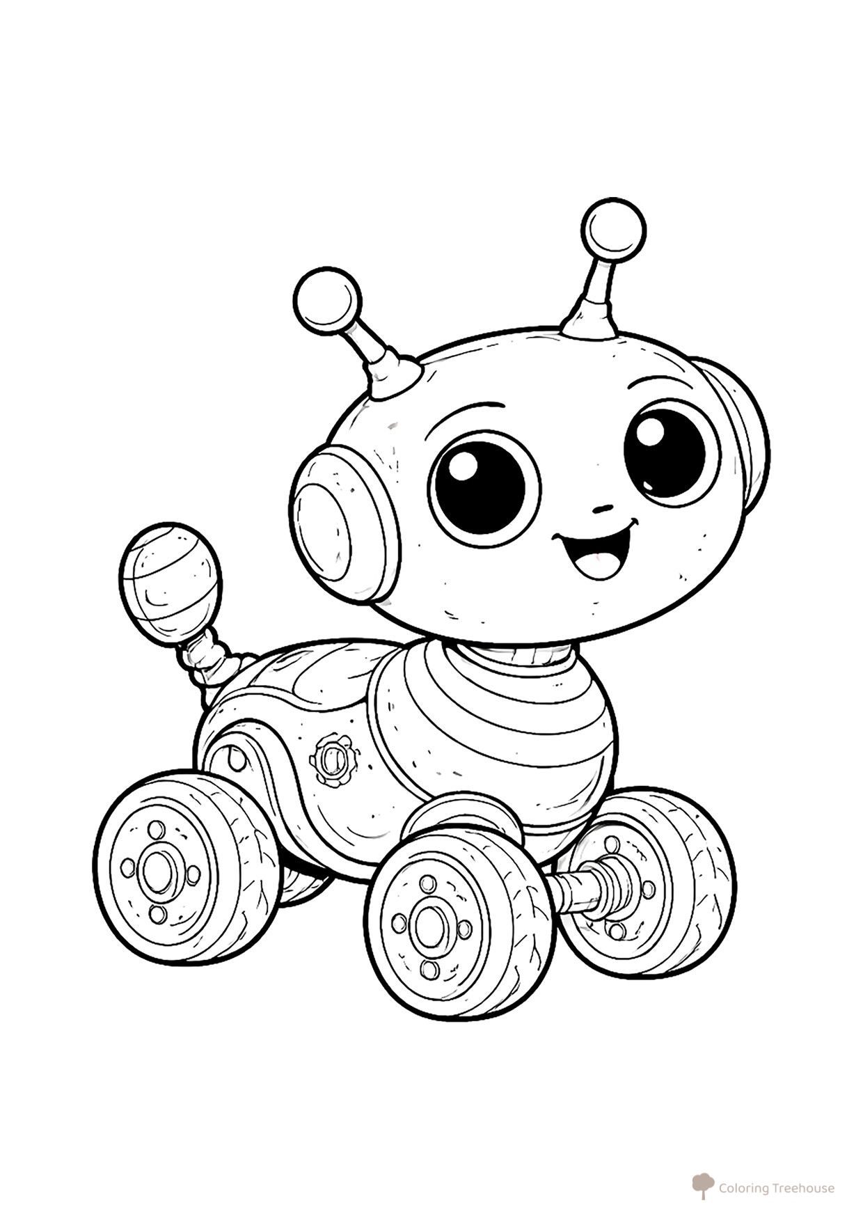 Toy Robot Coloring Page free printable Robot Coloring Pages coloring page
