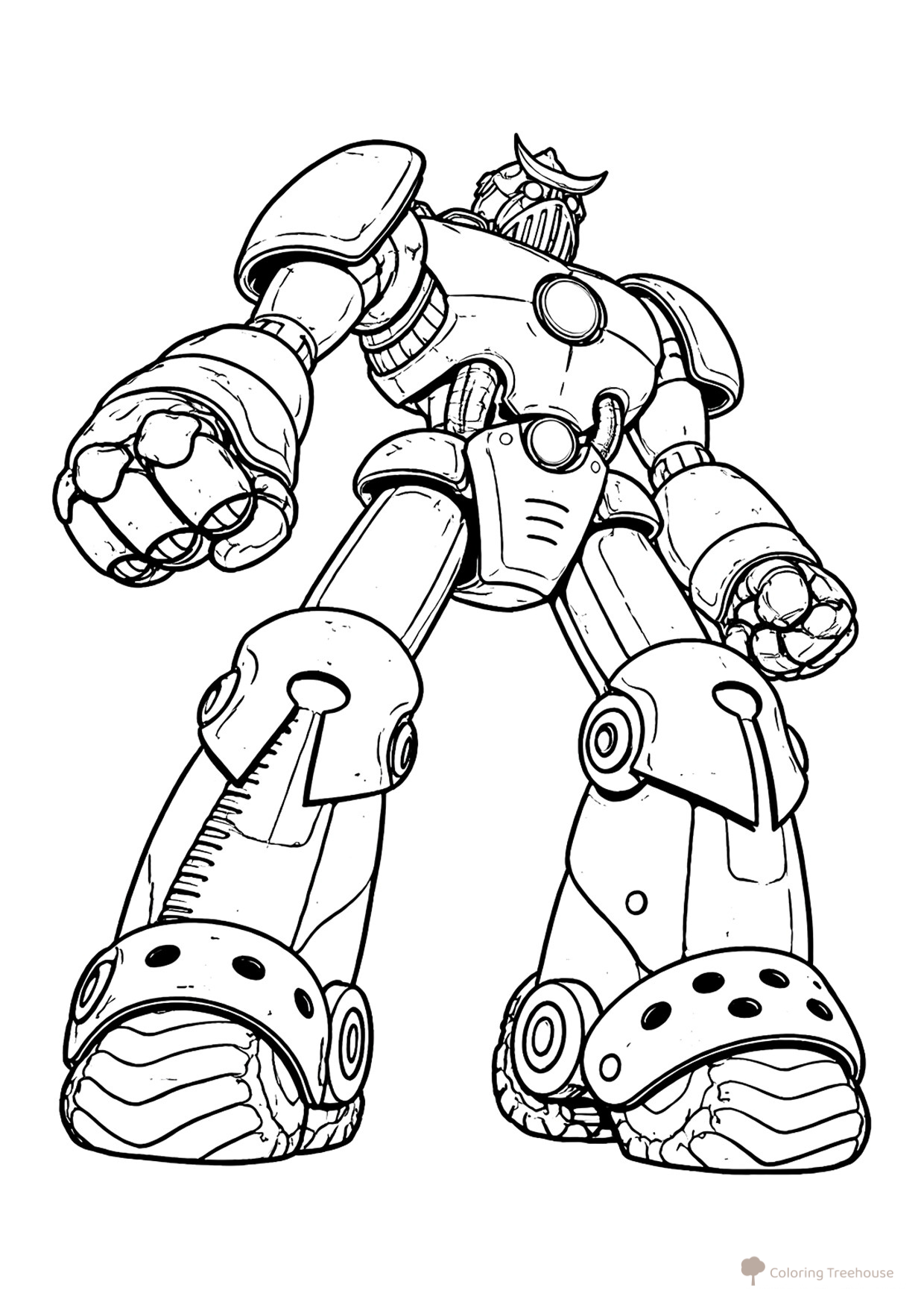 Giant Robot Coloring Page free printable Robot Coloring Pages coloring page