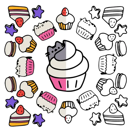 Pusheen Coloring Pages