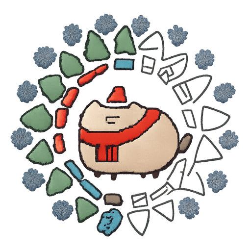普欣猫（Pusheen）涂色页