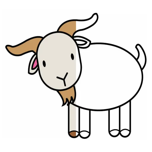 Goat and Sheep Coloring Pages