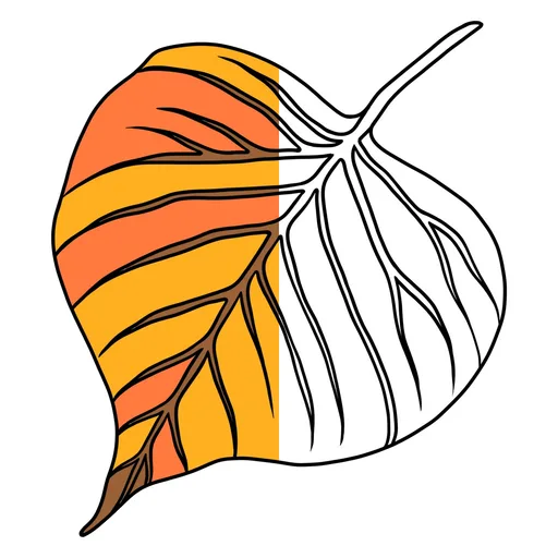 Leaf Coloring Pages