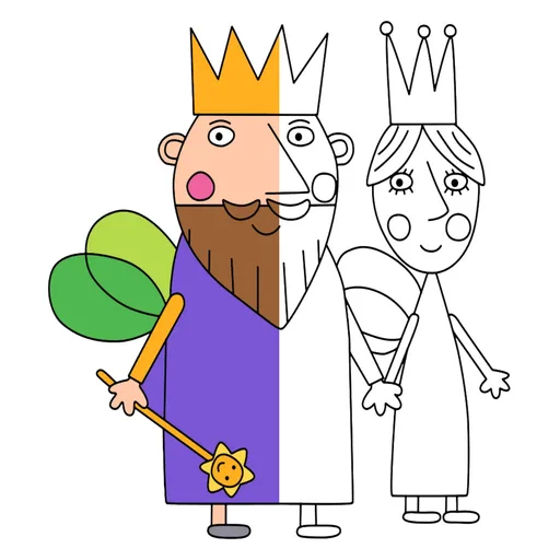 Ben and Holly Coloring Pages