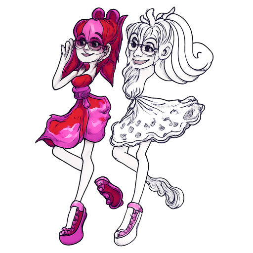 怪物高中（Monster High）填色页