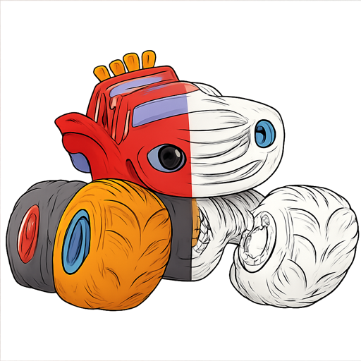 Páginas para colorear de Blaze y Monster Machines