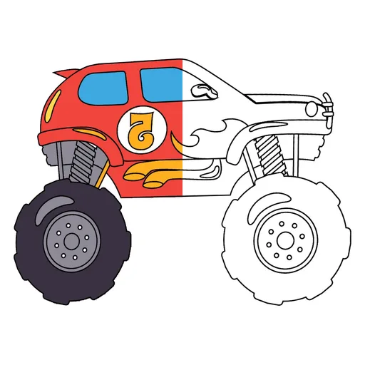 Monster Truck Coloring Pages