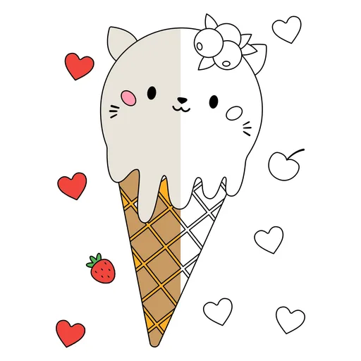 Ice Cream Coloring Pages