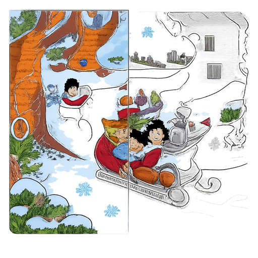 Páginas para colorear de Año Nuevo para niños