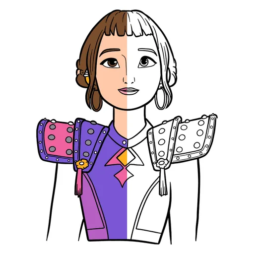 Huntrix Coloring Pages from K-Pop Demon Hunters