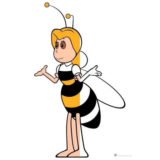 Maya the Bee Coloring Pages