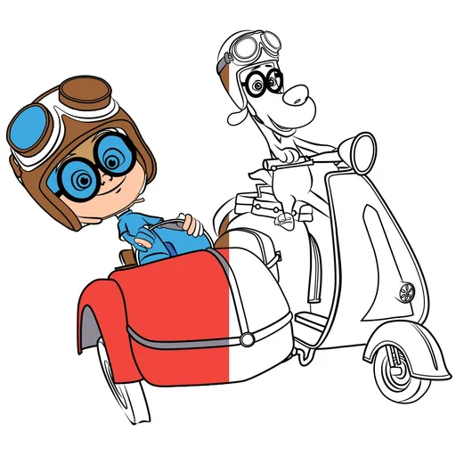 Mr. Peabody and Sherman Coloring Pages