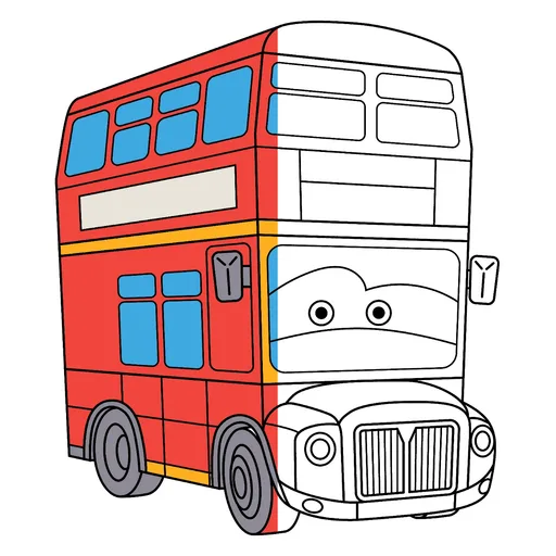 Bus Coloring Pages