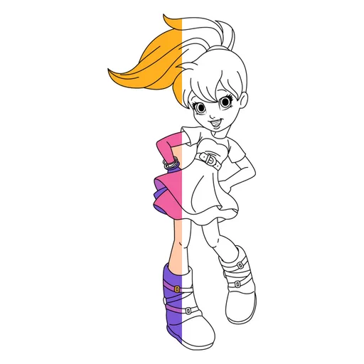 Polly Pocket Coloring Pages